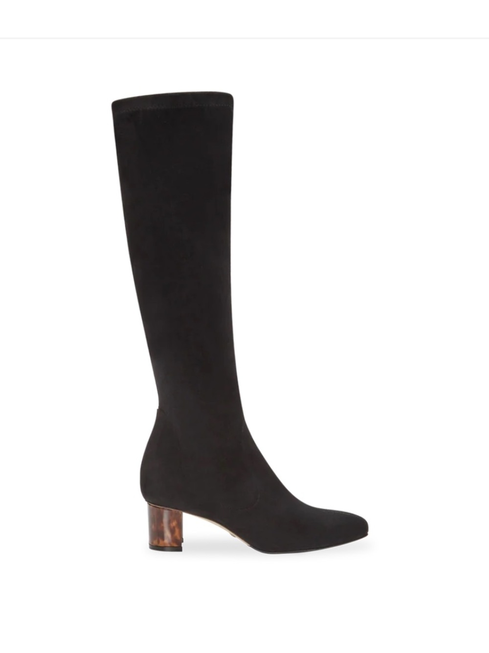 Sarah Flint Alexandra 50 Tall Black Suede Women's Knee-High Boots Sz 40